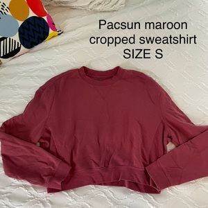 Pacsun cropped sweatshirt